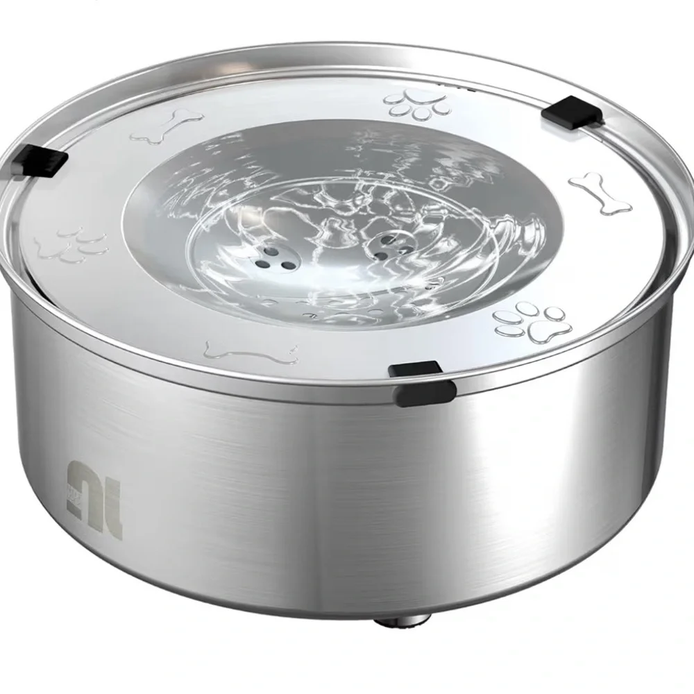 Stainless-Steel No Spill and No Splash Dog Water Bowl